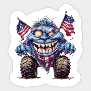 4th of July Monster Truck #5 Sticker